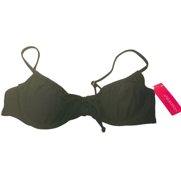 Xhilaration Women's Size Medium 4-6 Removable Pads Underwire Bikini Swim Top New - Picture 1 of 11
